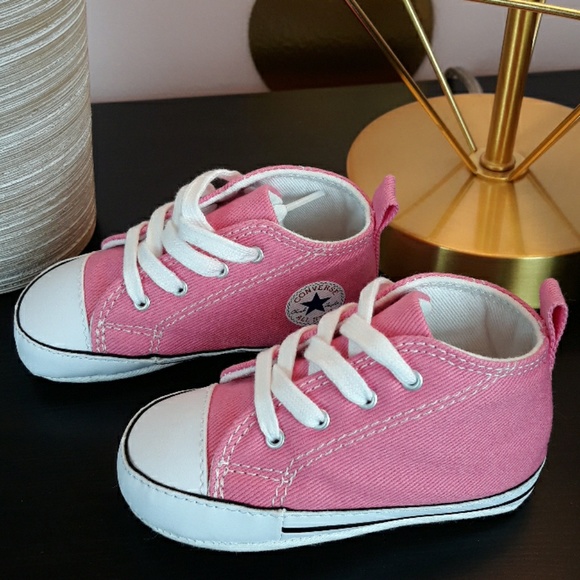 🆕️🎁NWB Converse Pink Baby Shoes/Soft Bott - Picture 5 of 8